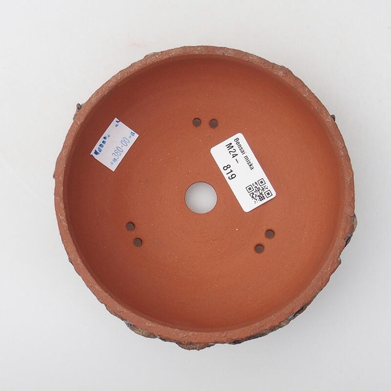 Bonsaischale aus Keramik 14 x 14 x 4,5 cm, braun