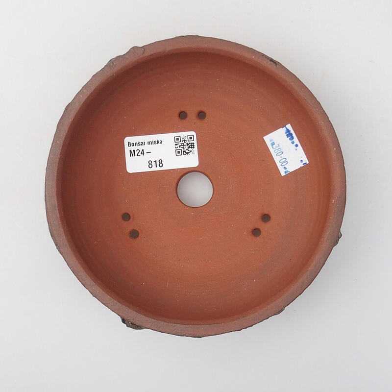 Bonsaischale aus Keramik 14 x 14 x 4 cm, braun