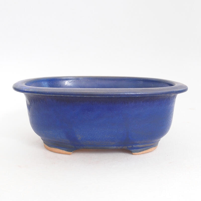 Bonsaischale aus Keramik 15,5 x 12 x 6 cm, Farbe blau