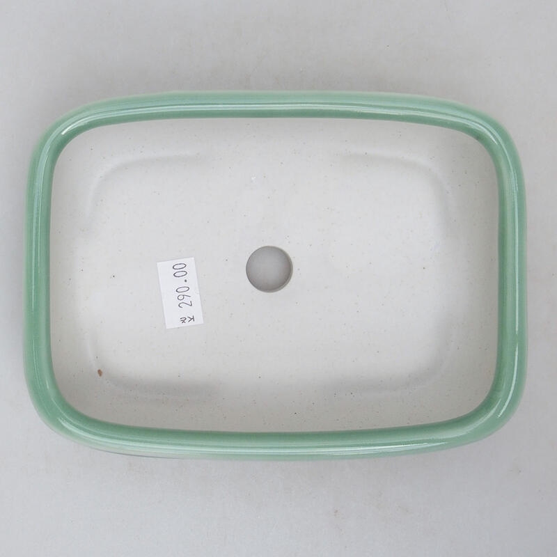 Bonsaischale aus Keramik 15 x 10,5 x 4,5 cm, grün