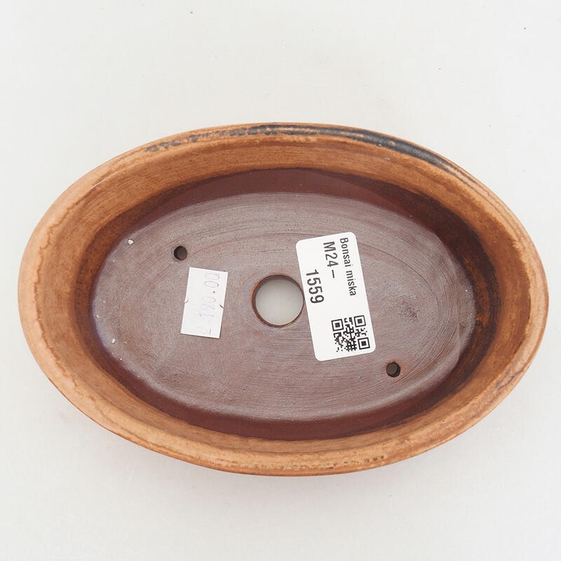 Bonsaischale aus Keramik 15 x 10 x 4,5 cm, rosa