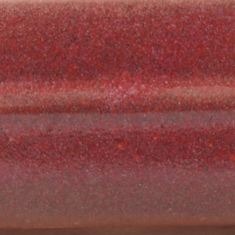 Bonsaischale aus Keramik 15 x 12,5 x 4,5 cm, bordeauxrot