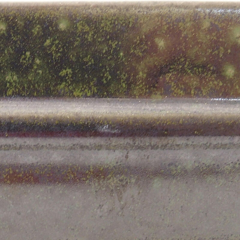 Bonsaischale aus Keramik 15 x 12,5 x 4,5 cm, grün