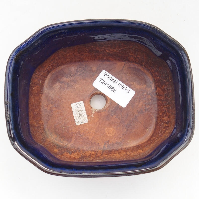 Bonsaischale aus Keramik 15 x 12,5 x 6,5 cm, Farbe blau
