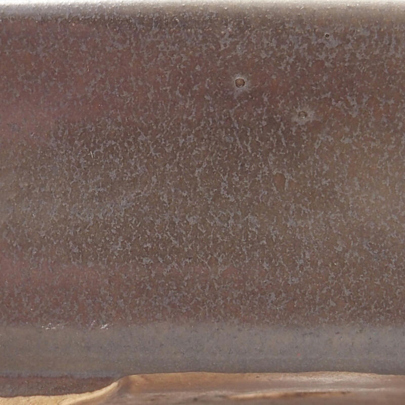 Bonsaischale aus Keramik 15 x 13 x 5 cm, braun