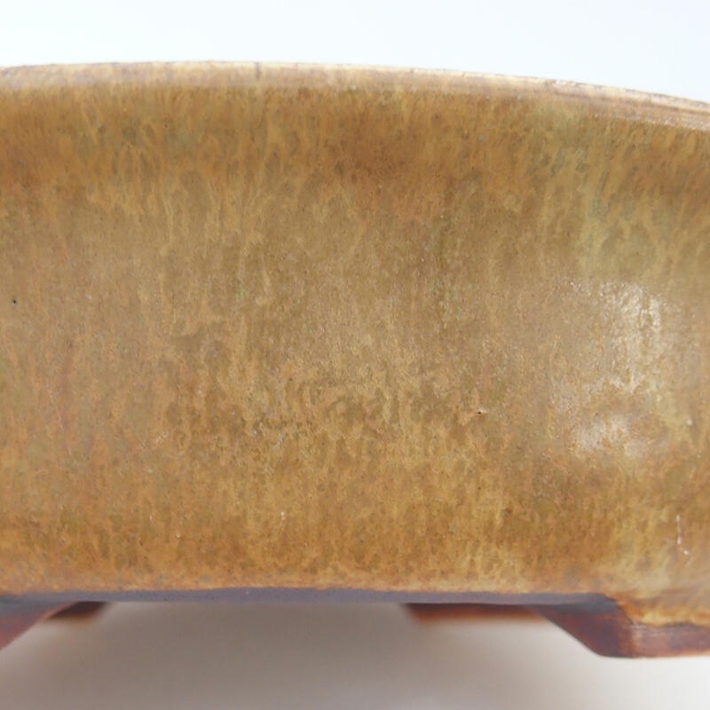 Bonsaischale aus Keramik 15 x 14 x 4 cm, braun