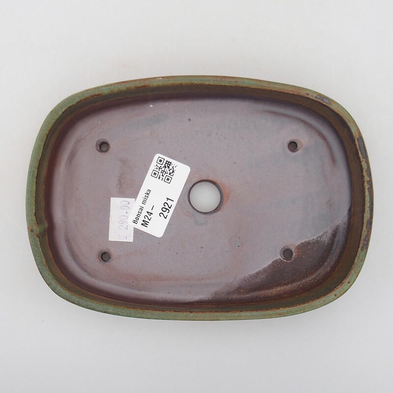 Bonsaischale aus Keramik 16 x 11 x 3 cm, grün