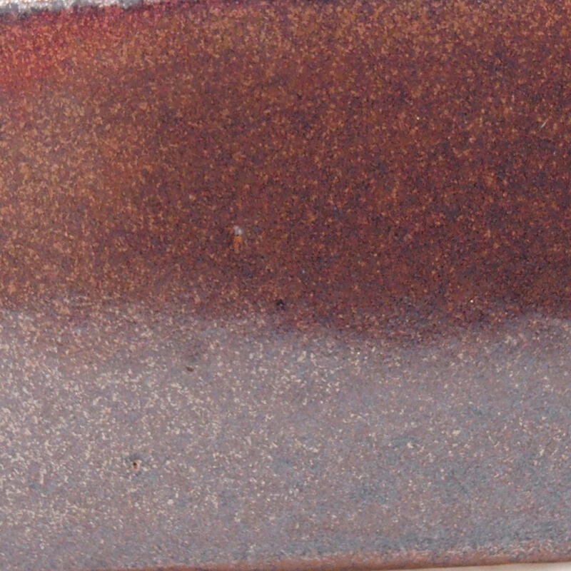 Bonsaischale aus Keramik 16 x 13 x 4,5 cm, braun