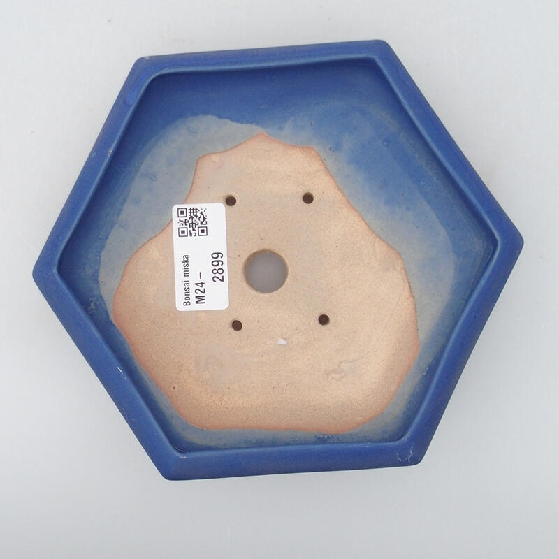 Bonsaischale aus Keramik 16 x 14 x 3 cm, Farbe blau