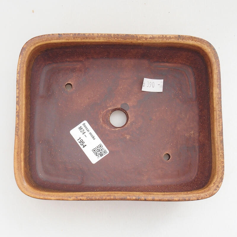 Bonsaischale aus Keramik 17,5 x 14,5 x 5 cm, rosa