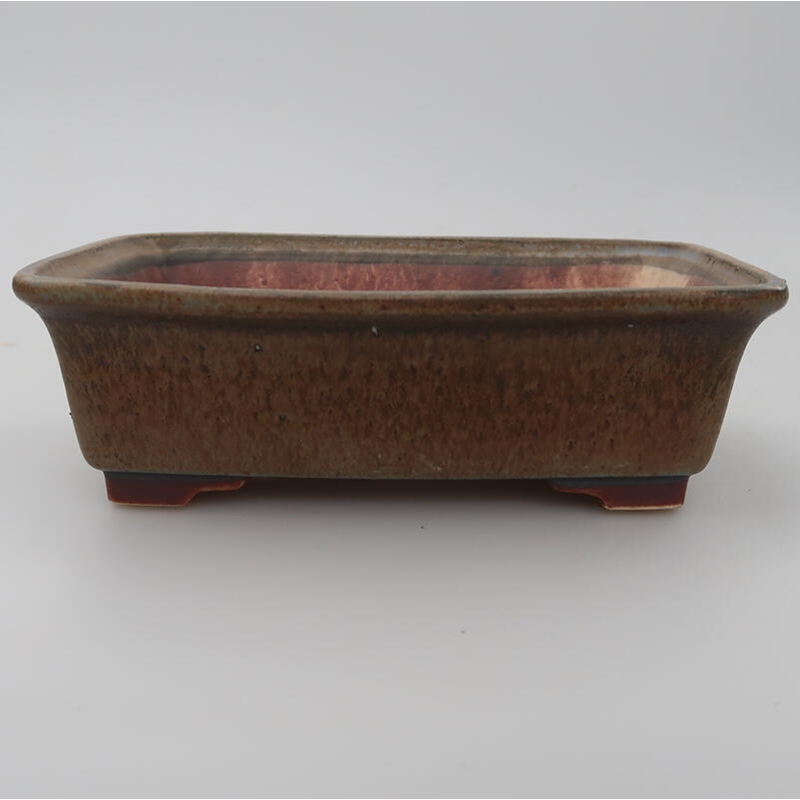 Bonsaischale aus Keramik 17,5 x 14 x 5,5 cm, Farbe blau