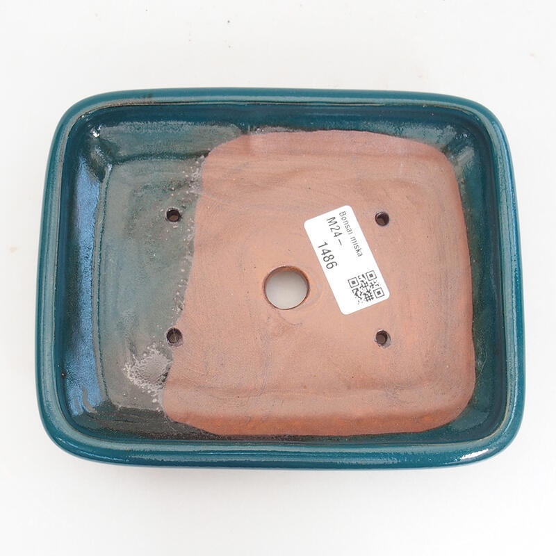 Bonsaischale aus Keramik 17 x 13,5 x 3,5 cm, grün