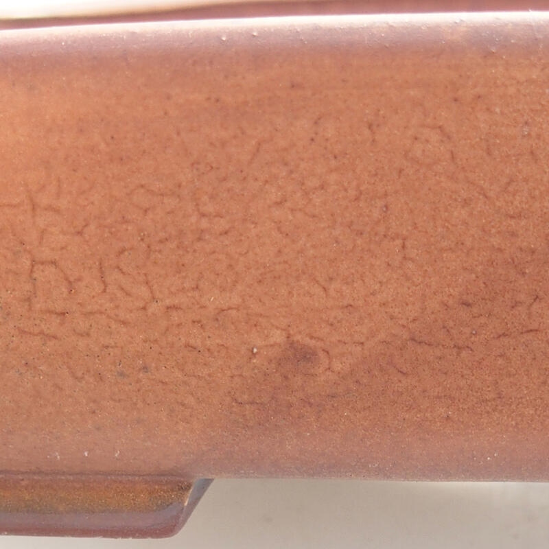 Bonsaischale aus Keramik 17 x 14 x 4,5 cm, braun