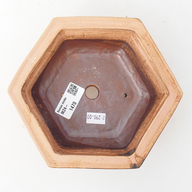 Bonsaischale aus Keramik 17 x 15 x 6 cm, rosa