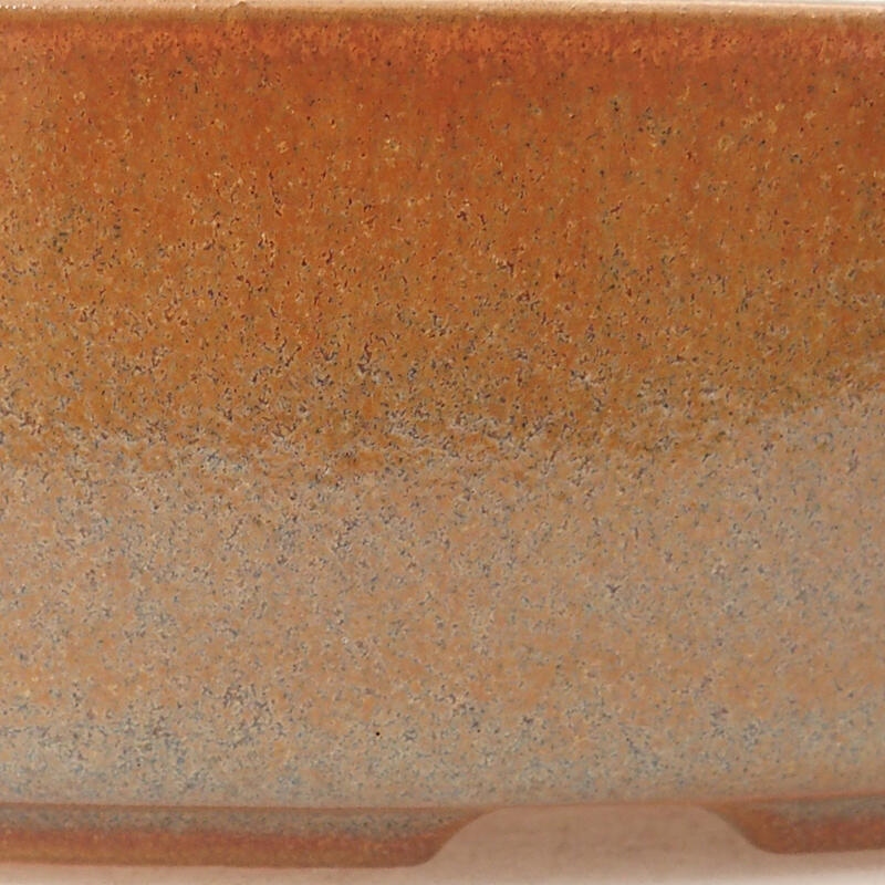 Bonsaischale aus Keramik 18,5 x 13,5 x 4,5 cm, braun