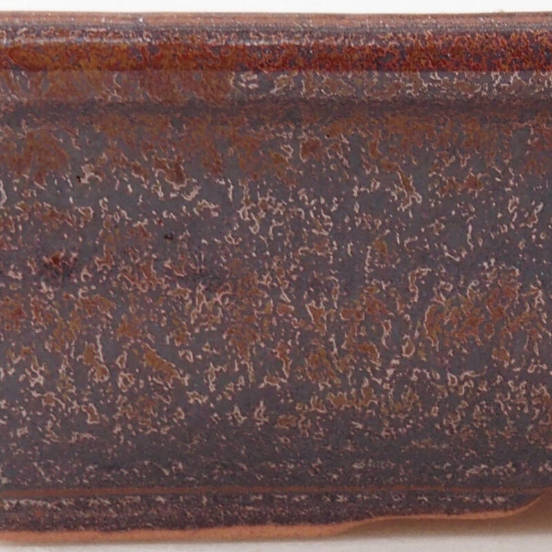 Bonsaischale aus Keramik 18 x 13,5 x 4 cm, braun