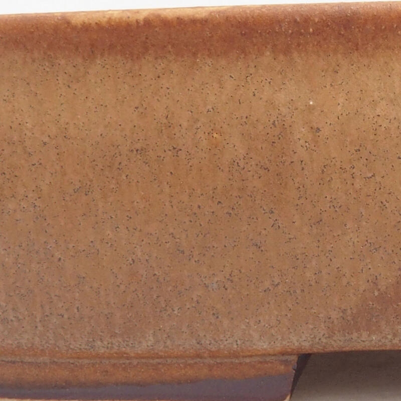Bonsaischale aus Keramik 18 x 14,5 x 4,5 cm, braun