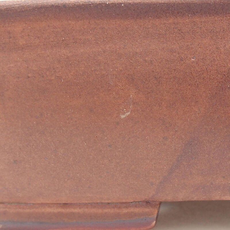 Bonsaischale aus Keramik 18 x 14,5 x 4,5 cm, braun