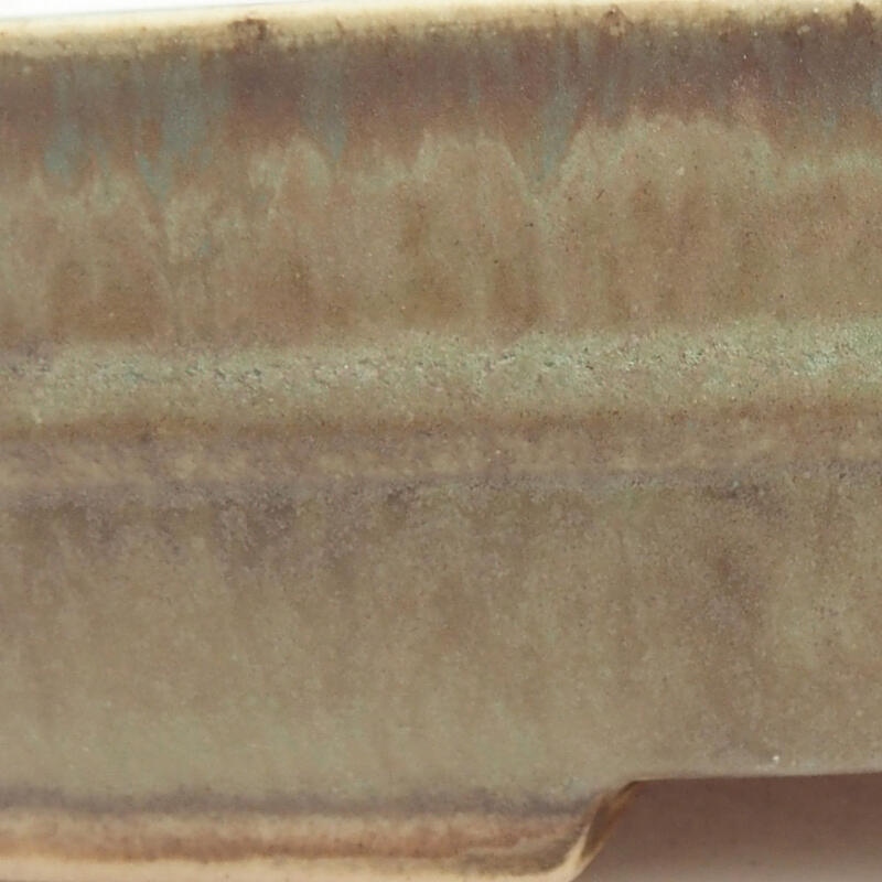 Bonsaischale aus Keramik 18 x 15 x 4,5 cm, grün