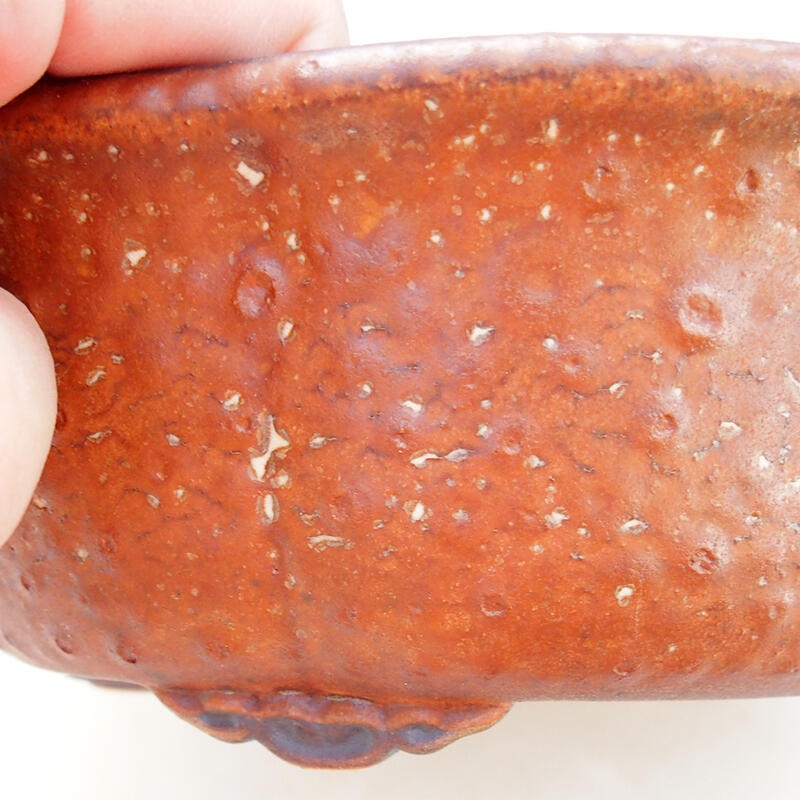 Bonsaischale aus Keramik 18 x 16,5 x 6,5 cm, braun