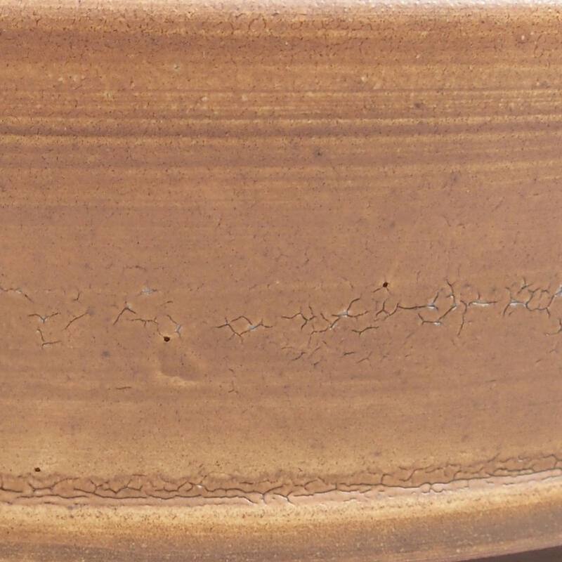 Bonsaischale aus Keramik 18 x 18 x 5 cm, braun