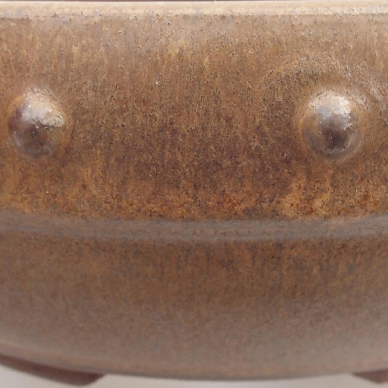 Bonsaischale aus Keramik 18 x 18 x 6 cm, braun