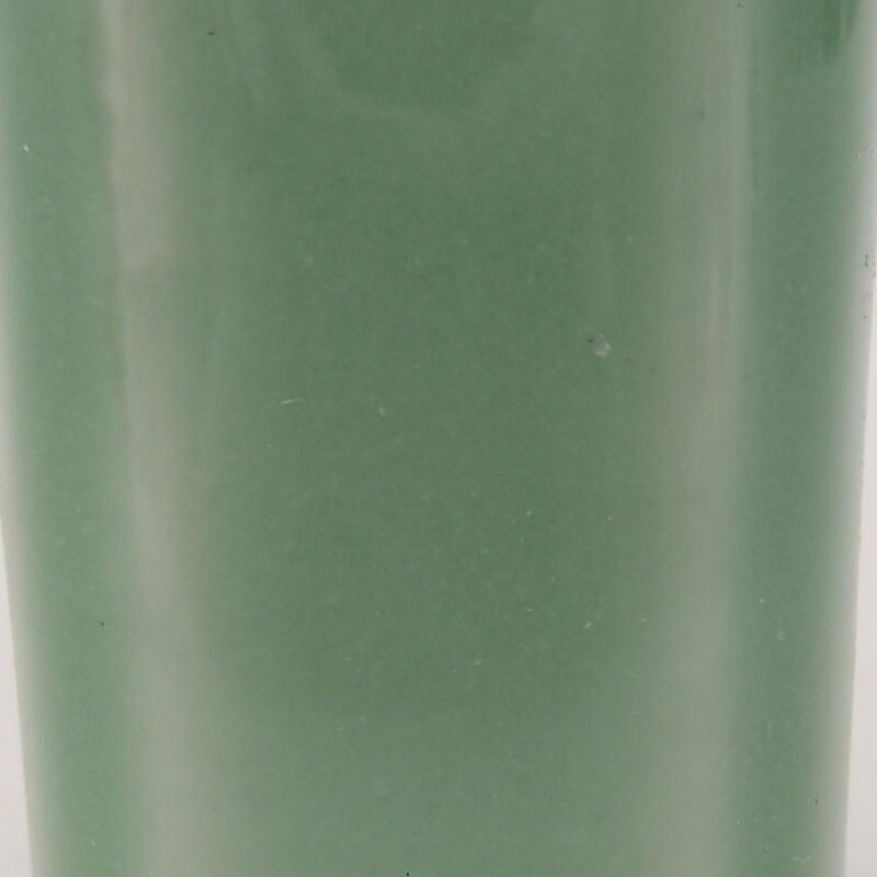 Keramik-Bonsai-Schale, 2,5 × 2,5 × 4,5 cm, Farbe: grün