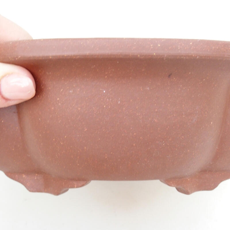 Bonsaischale aus Keramik 20 x 16,5 x 7 cm, Farbe schwarz