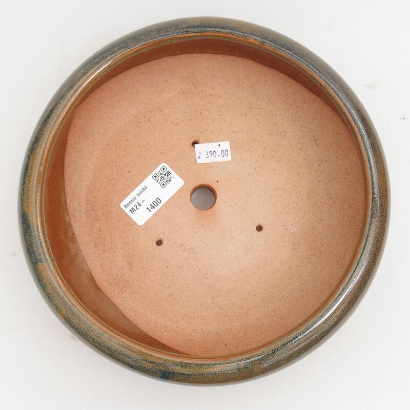 Bonsaischale aus Keramik 21 x 21 x 6,5 cm, braun