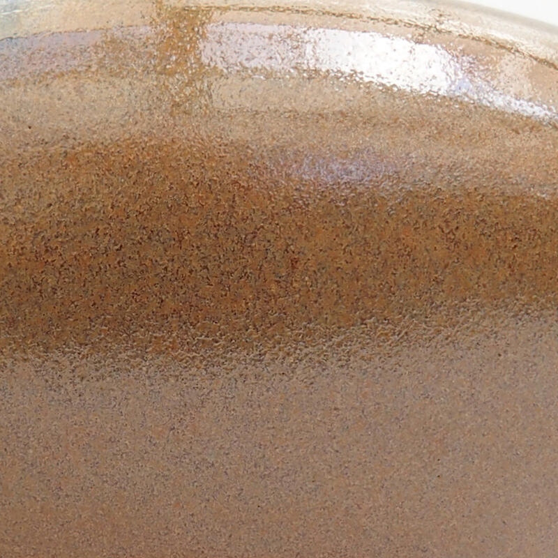 Bonsaischale aus Keramik 21 x 21 x 6,5 cm, braun