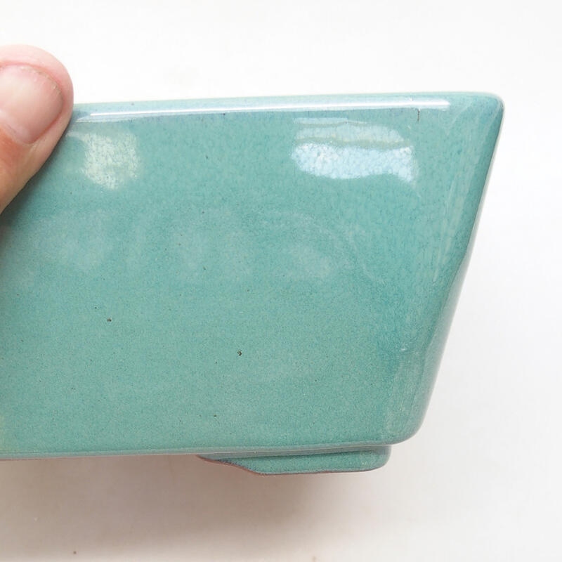 Bonsaischale aus Keramik 22 x 22 x 9 cm, grün