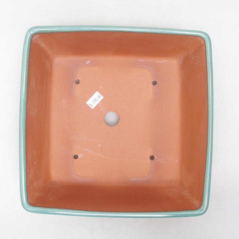 Bonsaischale aus Keramik 22 x 22 x 9 cm, grün