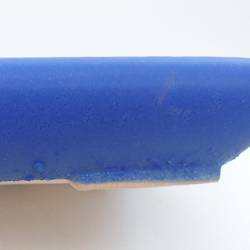 Bonsaischale aus Keramik 23,5 x 17 x 4 cm, Farbe blau