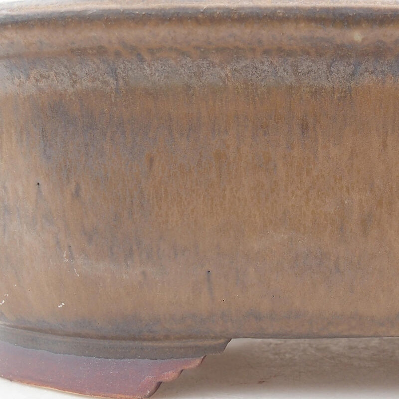 Bonsaischale aus Keramik 25,5 x 22 x 7,5 cm, braun
