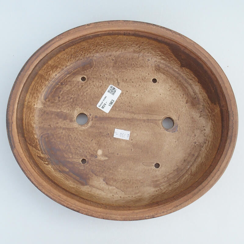 Bonsaischale aus Keramik 28,5 x 25 x 6 cm, rosa