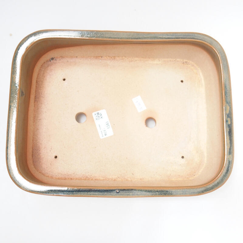 Bonsaischale aus Keramik 28 x 21 x 7,5 cm, braun