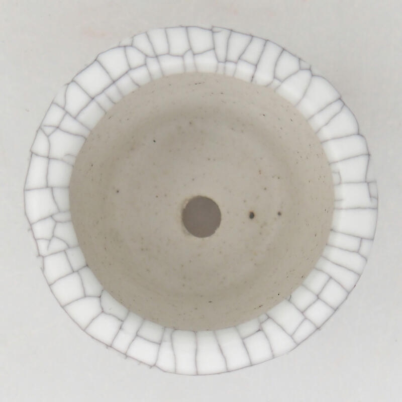 Bonsaischale aus Keramik 3,5 x 3,5 x 2,5 cm, Raku-Farbe