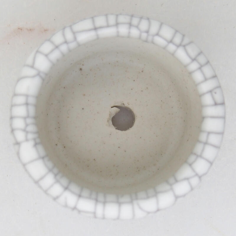 Bonsaischale aus Keramik 3,5 x 3,5 x 2,5 cm, Raku-Farbe