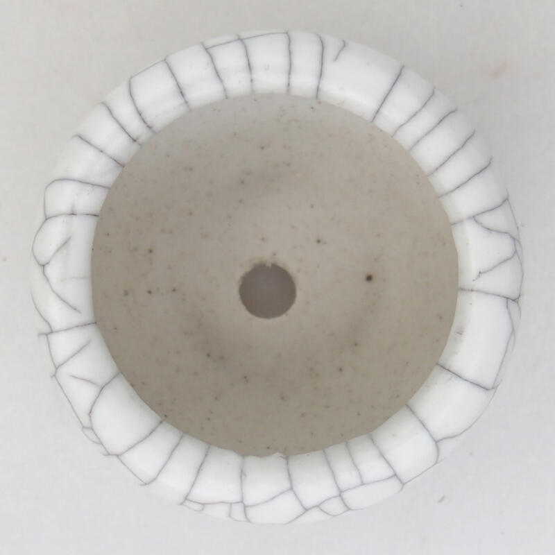 Bonsaischale aus Keramik 3,5 x 3,5 x 2,5 cm, Raku-Farbe