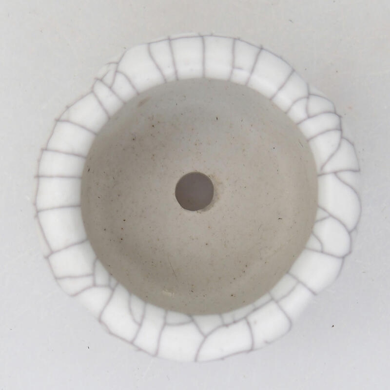 Bonsaischale aus Keramik 3,5 x 3,5 x 2,5 cm, Raku-Farbe