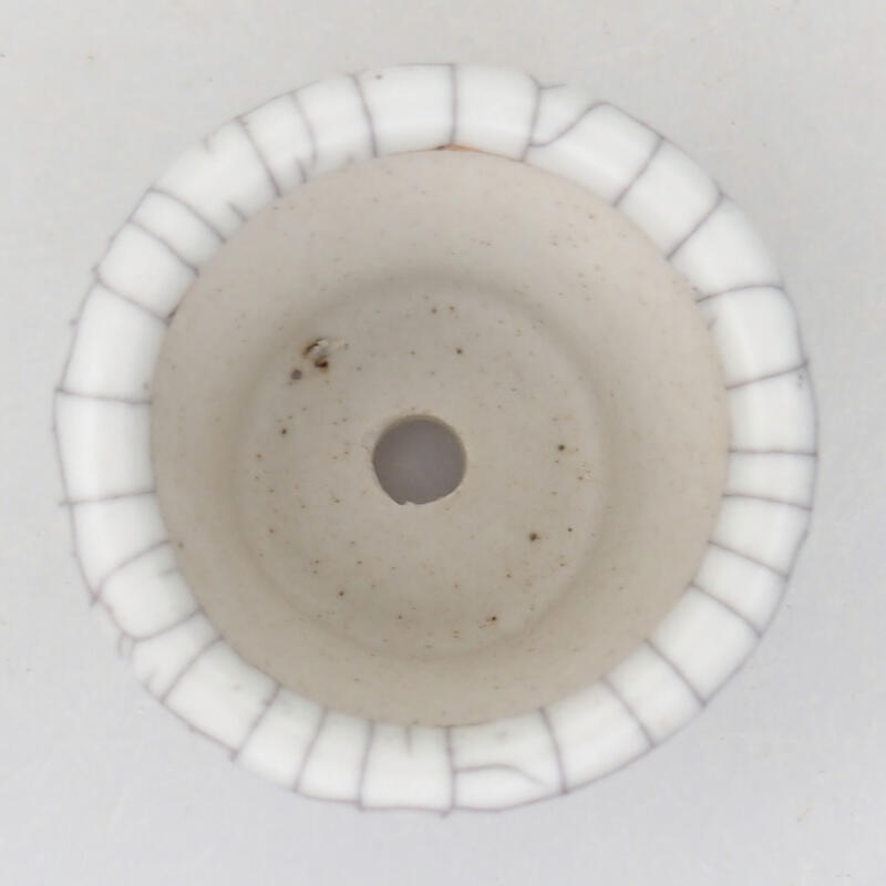 Bonsaischale aus Keramik 3,5 x 3,5 x 2,5 cm, Raku-Farbe