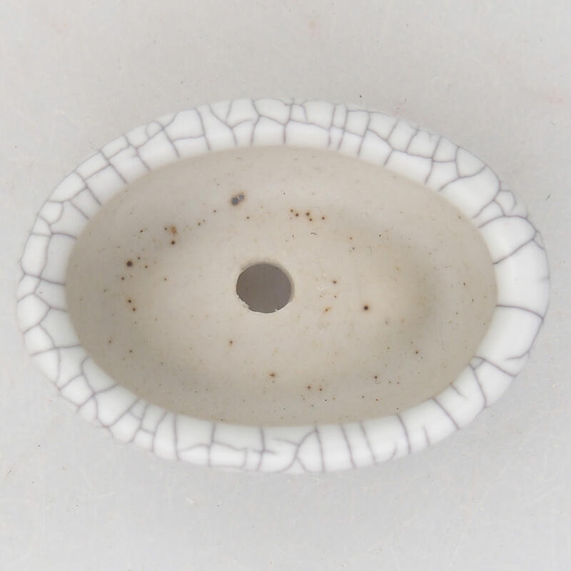 Bonsaischale aus Keramik 4,5 x 3 x 2 cm, Raku-Farbe