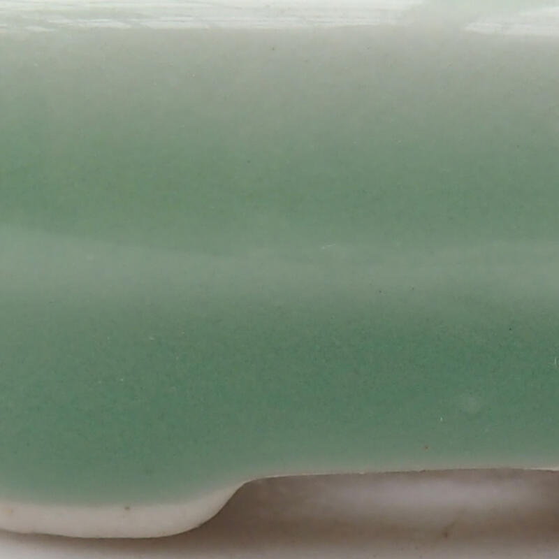 Keramik-Bonsai-Schale, 4,5 × 3 × 2 cm, Farbe: grün