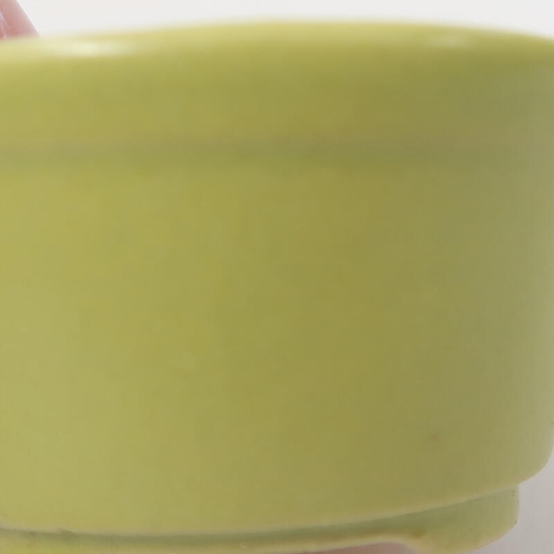 Bonsaischale aus Keramik 4,5 x 4,5 x 2,5 cm, grün