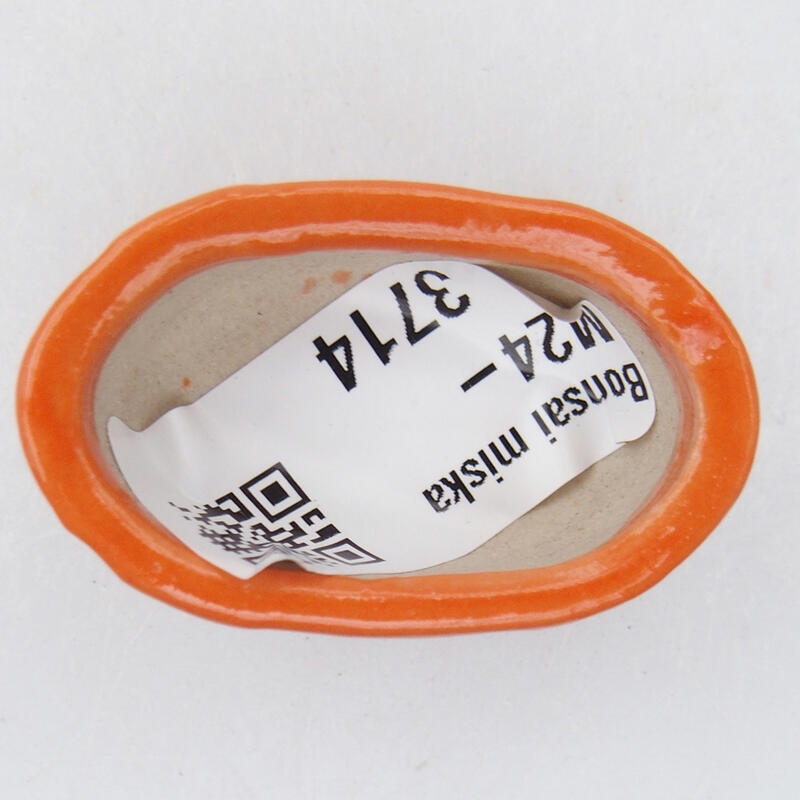 Bonsaischale aus Keramik 4 x 2,5 x 2 cm, orange