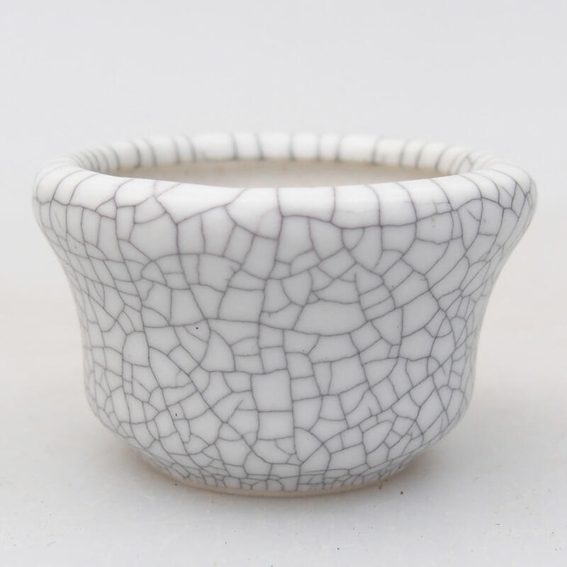 Bonsaischale aus Keramik 4 x 4 x 2 cm, Raku-Farbe