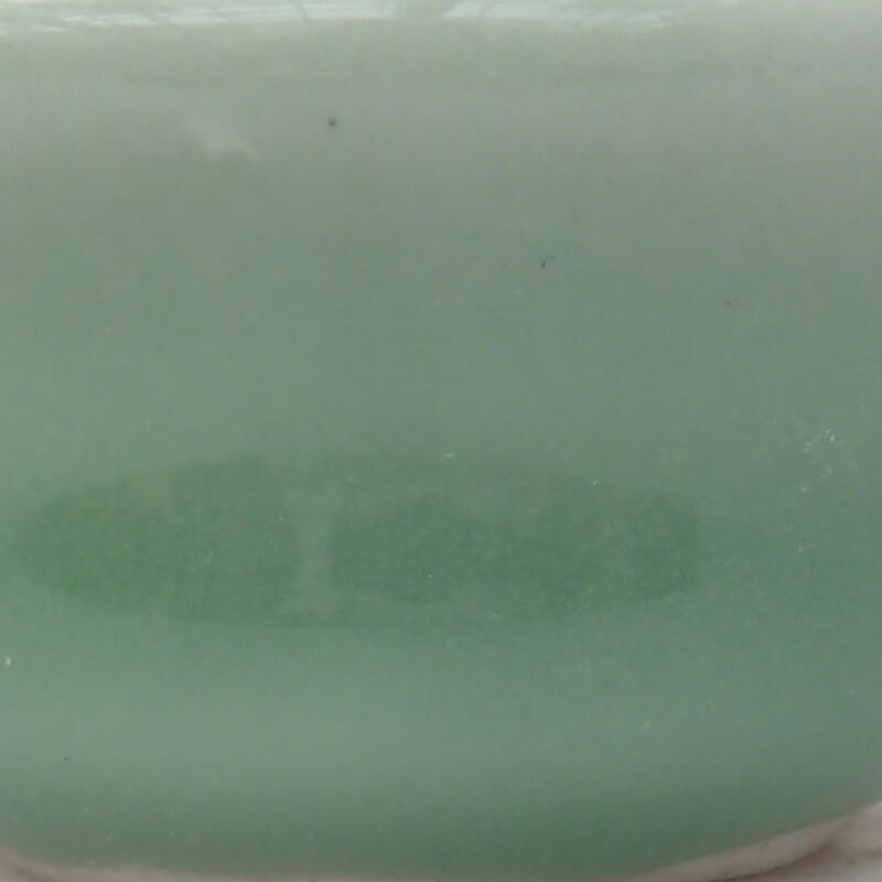 Bonsaischale aus Keramik 4 x 4 x 2 cm, grün