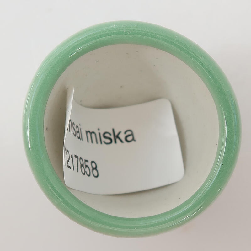 Bonsaischale aus Keramik 4 x 4 x 3 cm, grün