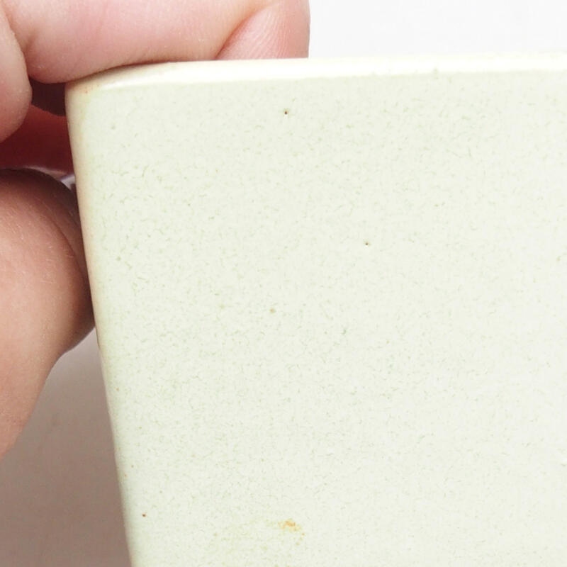 Bonsaischale aus Keramik 5,5 x 5,5 x 6 cm, gelb