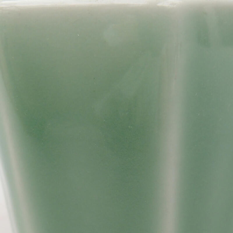 Bonsaischale aus Keramik 5,5 x 5 x 5 cm, grün